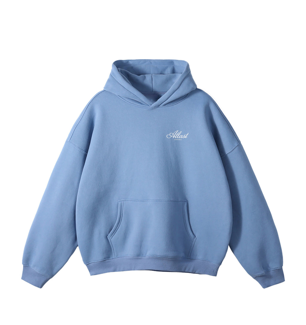 OVERSIZE AA MEDIUM BLUE HOODIE 350GSM