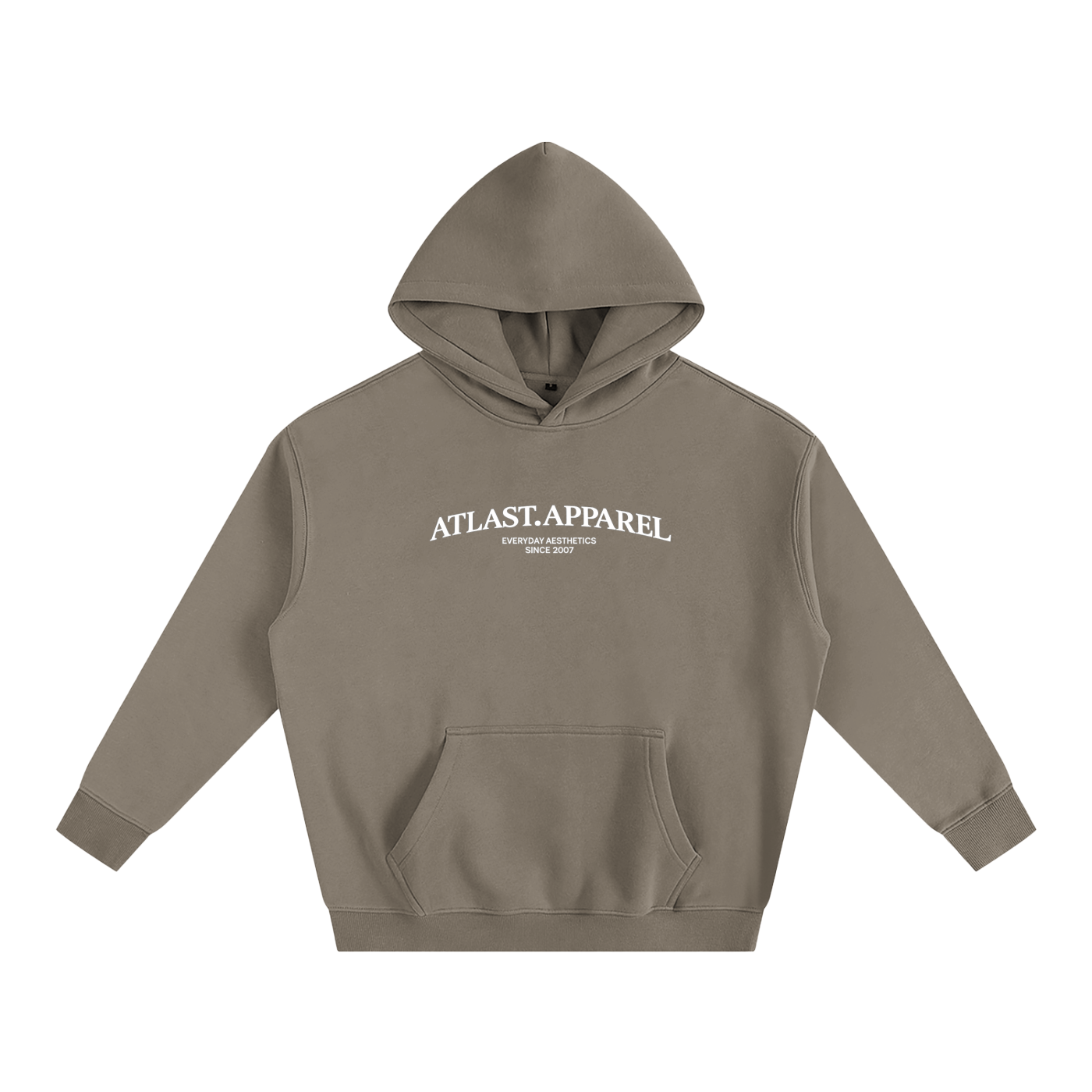 OVERSIZE ATLAST HOODIE 350 GSM (FRONT PRINT)