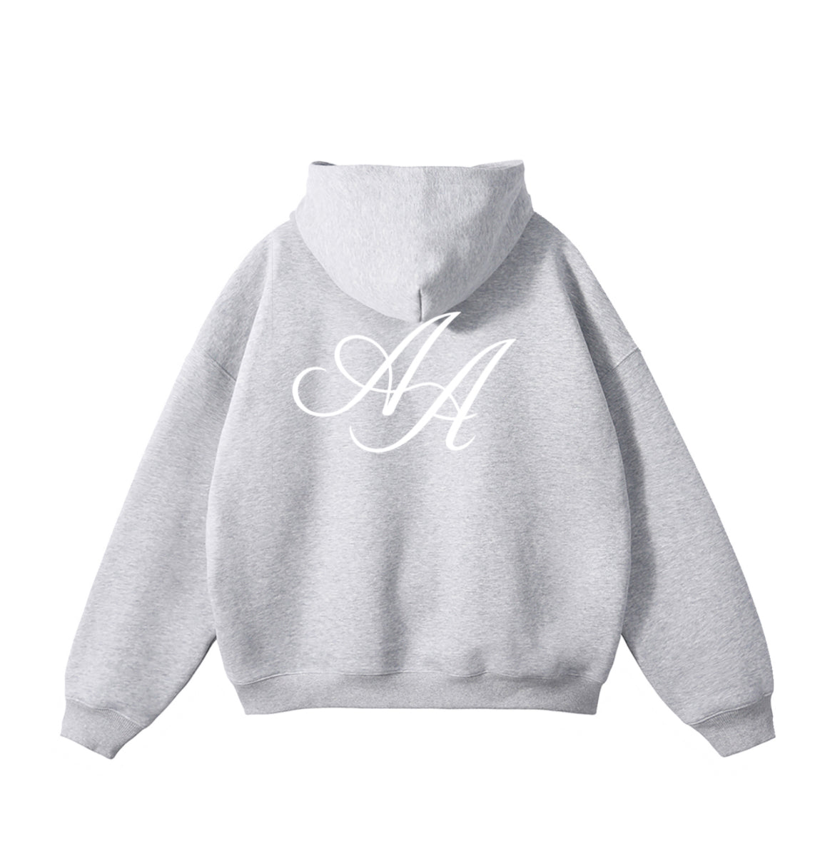 OVERSIZE AA FLOWER GRAY HOODIE 350GSM