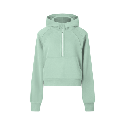Atlast Cropped Half-Zip Hoodie