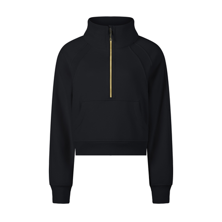 Atlast Cropped Half-Zip Sweatshirt