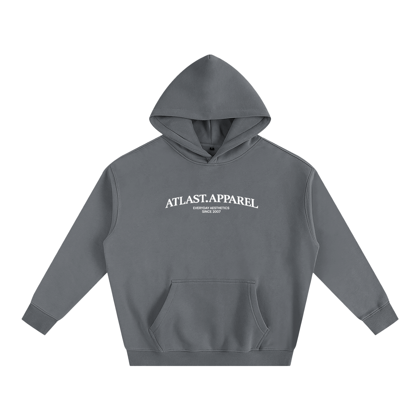 OVERSIZE ATLAST HOODIE 350 GSM (FRONT PRINT)