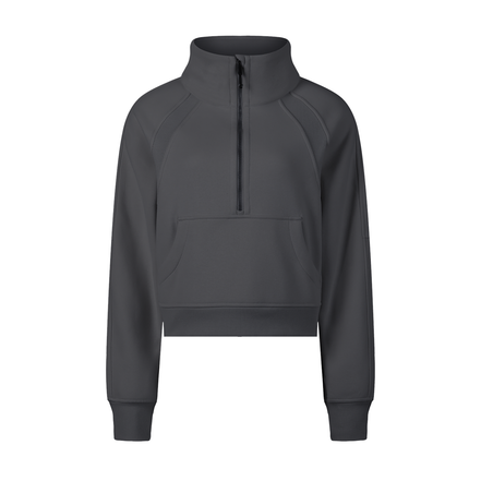 Atlast Cropped Half-Zip Sweatshirt