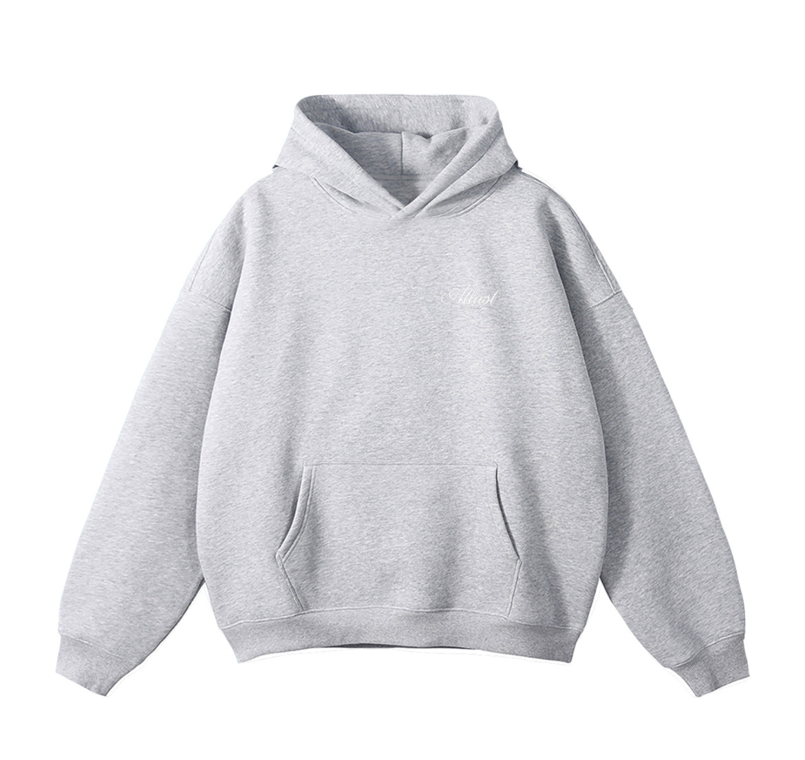 OVERSIZE AA FLOWER GRAY HOODIE 350GSM