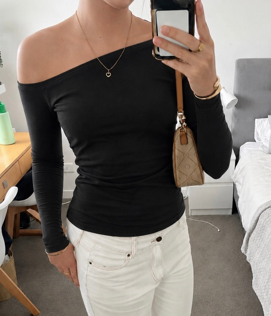 Off-the-Shoulder Shirt