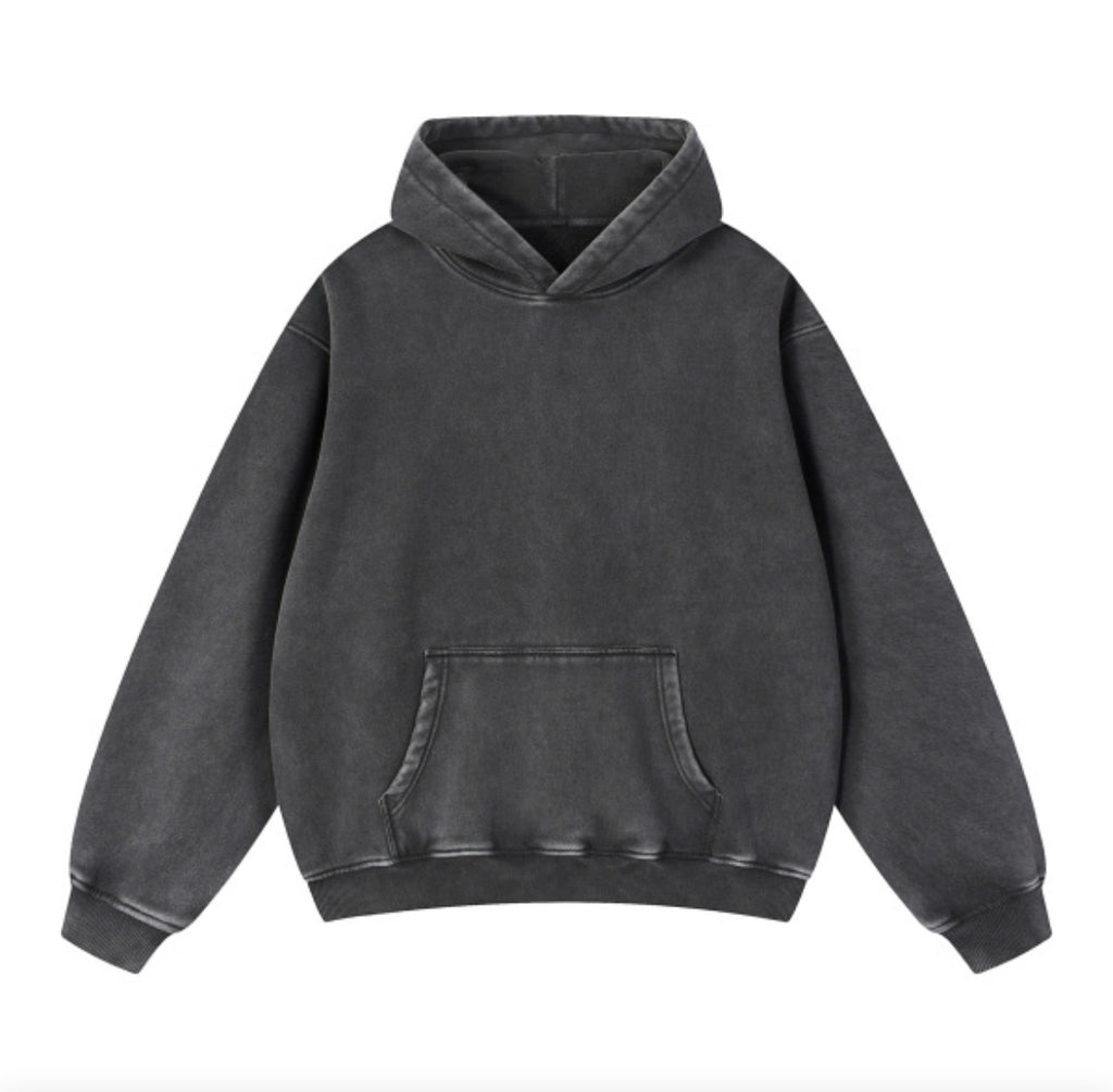 SNOW WASH FLEECE OVERSIZE (BLANK) HOODIE