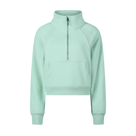 Atlast Cropped Half-Zip Sweatshirt