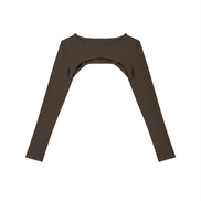 Atlast Cutout Long Sleeve Yoga Shrug