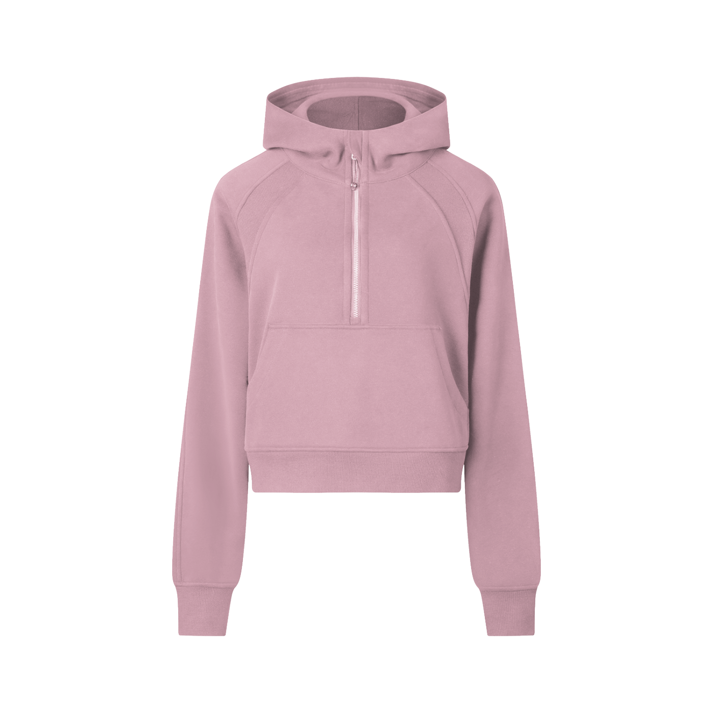 Atlast Cropped Half-Zip Hoodie