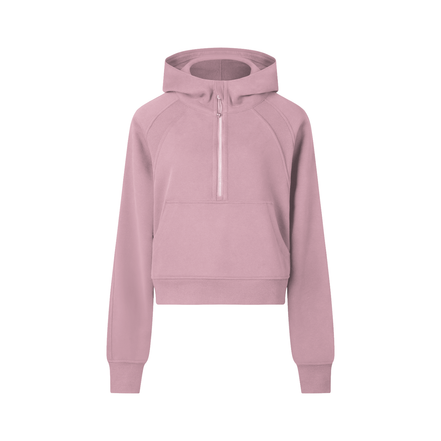Atlast Cropped Half-Zip Hoodie