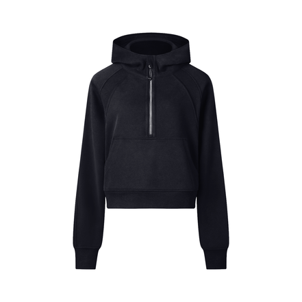 Atlast Cropped Half-Zip Hoodie
