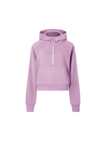 Atlast Cropped Half-Zip Hoodie