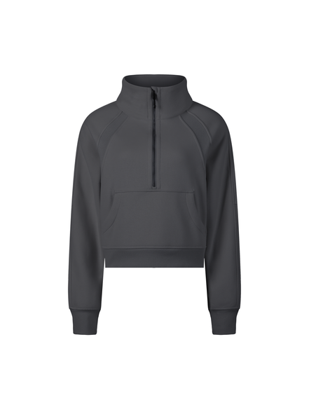 Atlast Cropped Half-Zip Sweatshirt