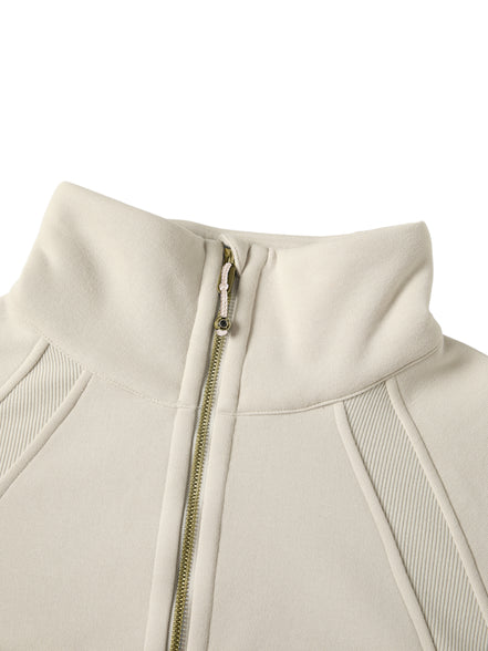 Atlast Cropped Half-Zip Sweatshirt