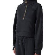 Atlast Cropped Half-Zip Sweatshirt