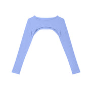 Atlast Cutout Long Sleeve Yoga Shrug