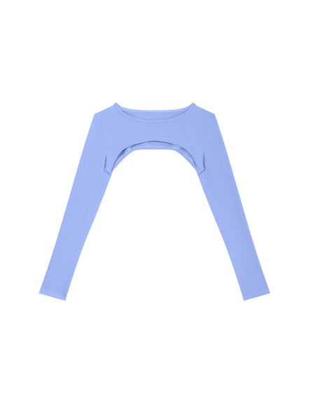 Atlast Cutout Long Sleeve Yoga Shrug