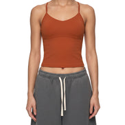Atlast Solid Color Yoga Sports Bra