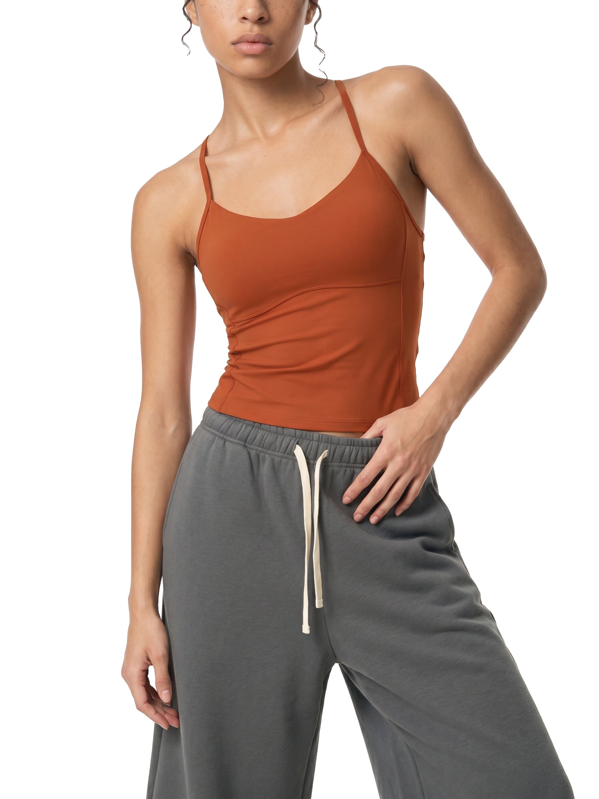 Atlast Solid Color Yoga Sports Bra