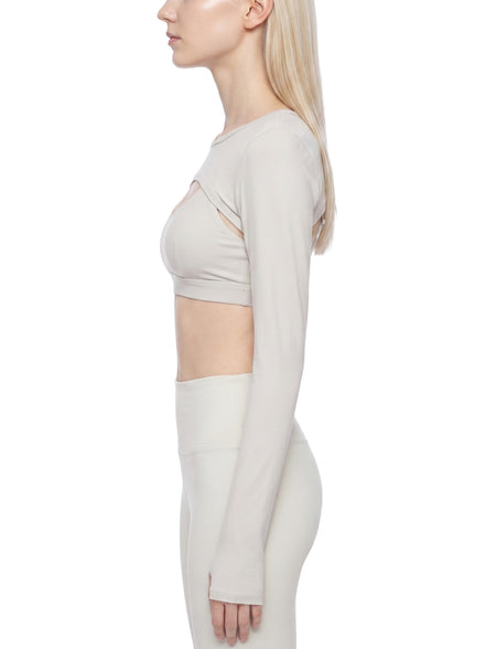 Atlast Cutout Long Sleeve Yoga Shrug