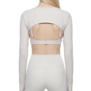 Atlast Cutout Long Sleeve Yoga Shrug