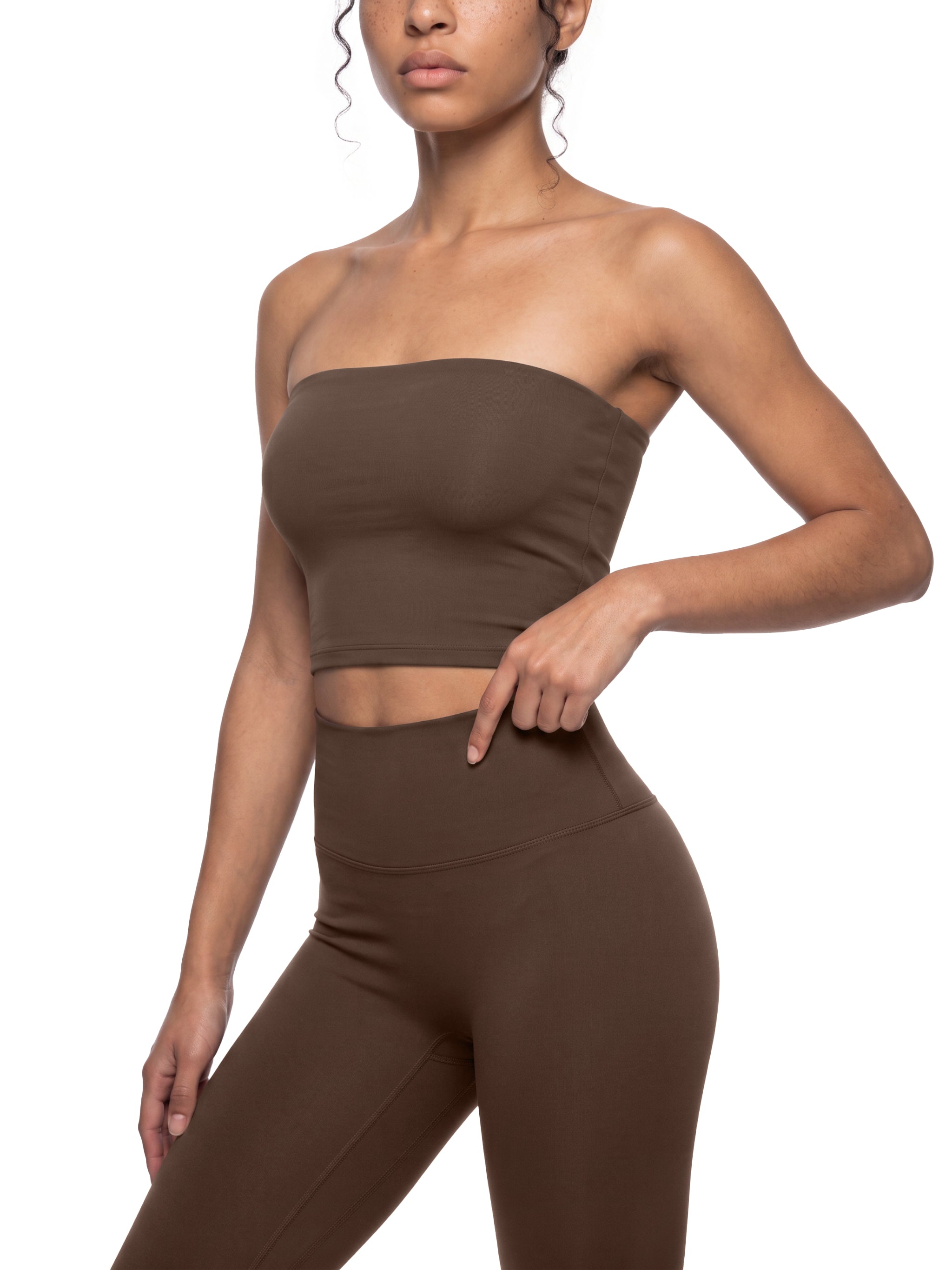 Atlast Yoga Cropped Tube Top